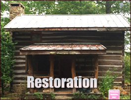 Historic Log Cabin Restoration  Sparks, Georgia